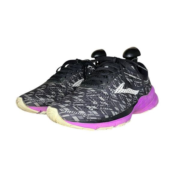***SOLD*** Brooks Launch 5 Black Purple 1202661B090 Running Sneaker Shoes 8.5 - Picture 3 of 6